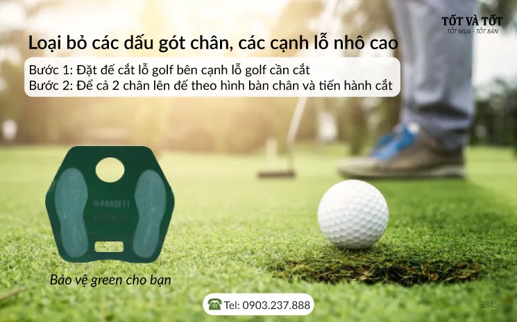 Đế cắt lỗ golf bằng nhựa